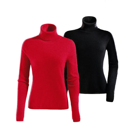 coltrui, rood en zwart coltrui, rood en zwart