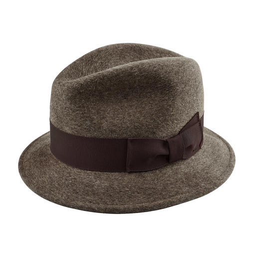 Klassieke trilby-hoed Warm, winddicht, waterafstotend: de luxevariant onder de wolvilthoeden.