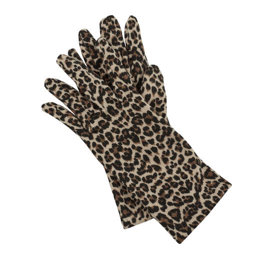 Ixli fleece-handschoenen, Animalprint Animalprint in plaats van eentonig. De fleece-handschoenen van Ixli, Frankrijk.
