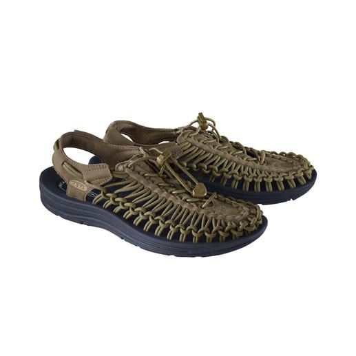 KEEN® outdoor sandals Uneek™ 2 veters + 1 zool = de meest innovatieve outdoor-sandaal van dit moment. Van outdoor-specialist KEEN®, USA.