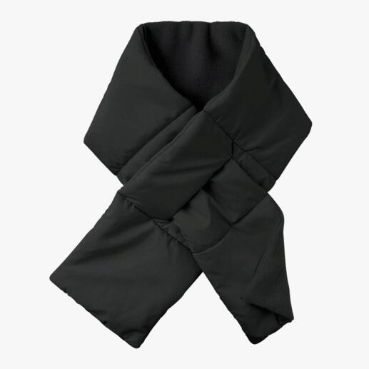 Loevenich doorgestikte sjaal Mooi plat om de hals zittende doorgestikte sjaal met split om hem doorheen te trekken: warm, zacht.