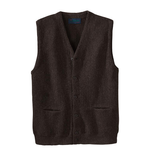 Alpaca-vest Een topstuk van de tricotage uit Clonakilty.