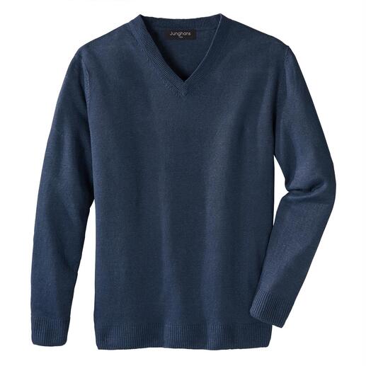 Junghans 1954 basic trui van linnen Zomers lichte basic trui – een exclusieve creatie van zuiver linnen. Made in Ireland. Van Junghans 1954.