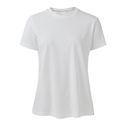 LABO.ART White basic-rok of -shirt Basic en eyecatcher tegelijk: de puristisch eenvoudige two-piece set in wit.