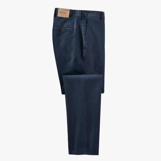 Jeans met zijde Chic afgewerkt met zijde: zomerse luxejeans. Gladder, zachter, luchtiger en verzorgder.