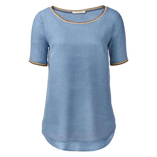 La Fée Maraboutée linnen shirt Luchtig en licht als een tuniek. Elegant als een blouse. Ongecompliceerd als een T-shirt.