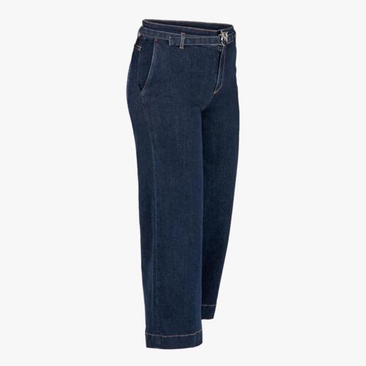 Pinko Blue Denim-culotte Modieuze culottejeans in een elegante uitvoering voor volwassenen. Van Pinko, Italy.