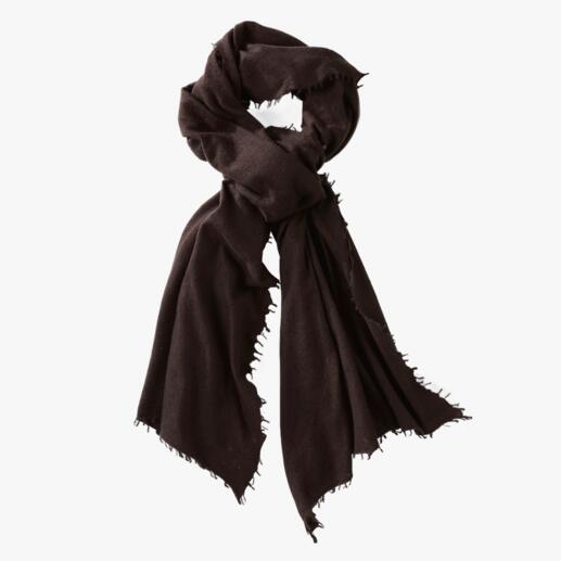 Sjaal van kasjmier voor het hele jaar Perfect als een luchtige stola in de zomer en als warme sjaal in de winter. Made in Nepal.