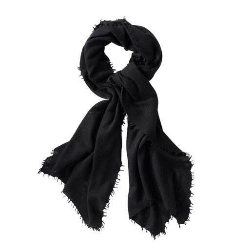 Sjaal van kasjmier voor het hele jaar Perfect als een luchtige stola in de zomer en als warme sjaal in de winter. Made in Nepal.