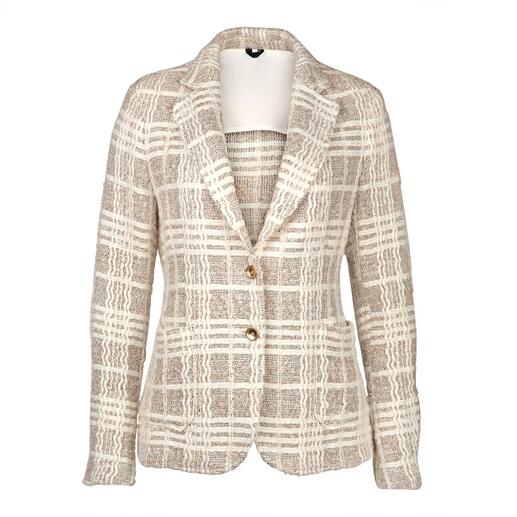 T-Jacket boucléblazer De blazer in een nieuw jasje: bijzonder modieus en toch tijdloos. Chic en elegant.