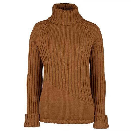 Laura Lorelli Gebreide trui bruin gestippeld casual uitstraling Mode Sweaters Gebreide truien 