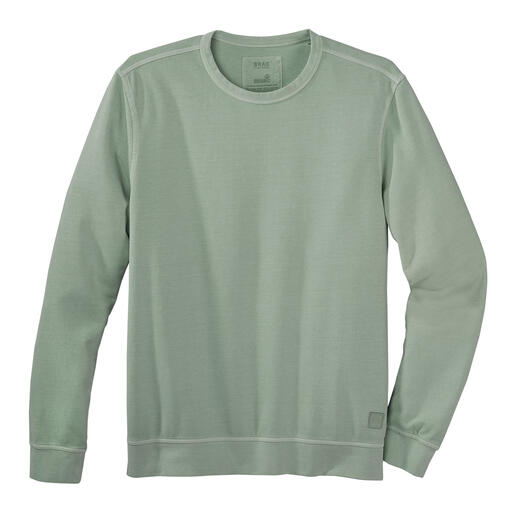 Biologische sweater Biokatoen, op natuurlijke wijze geverfd: deze basic sweater is geproduceerd zonder chemicaliën.