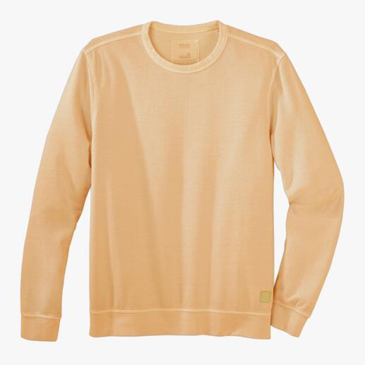 Biologische sweater Biokatoen, op natuurlijke wijze geverfd: deze basic sweater is geproduceerd zonder chemicaliën.