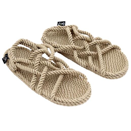 Nomadics touwsandalen Modieuze sandalen van gevlochten touw – duurzaam met de hand gemaakt.
