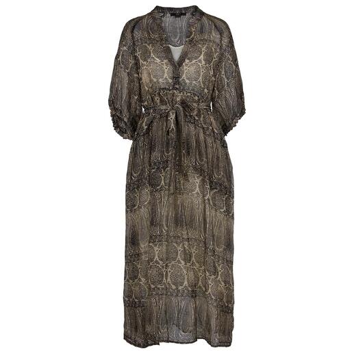 Seventy Venezia 150g-jurk Zo fijn en licht als een zomerbriesje: de 150 gram wegende maxi-jurk in een fijne mix van linnen en zijde.