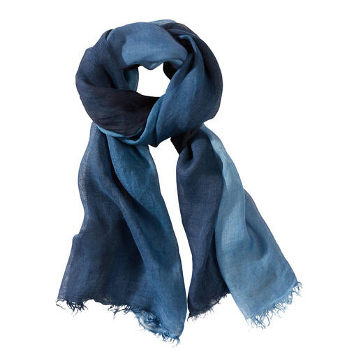 Basic linnen sjaal Puur linnen ontmoet een losse weving: de dubbel luchtige zomersjaal van slechts 60 gram.
