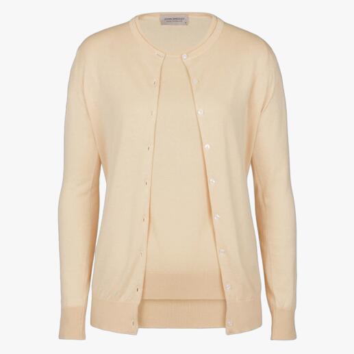 John Smedley essential twinset    Pure luxe van kostbaar Sea Island-katoen.