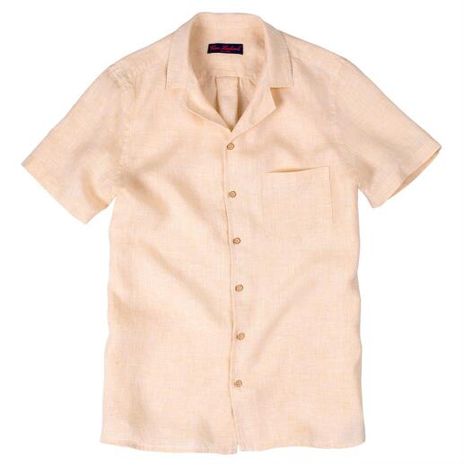 Resort-overhemd van hennep Het bowlingoverhemd: de klassieker uit de jaren vijftig, nu gemaakt van duurzame hennep.