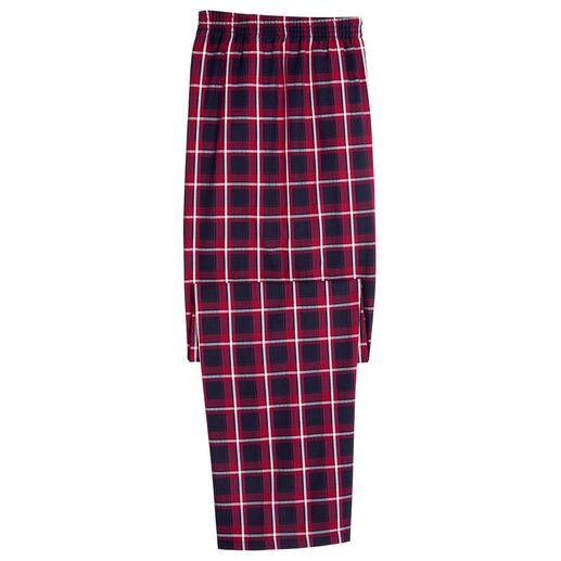 Lievelingspyjama No. 7 Geruite pyjama broek in rood en blauw van de favoriete pyjama lang no. 7