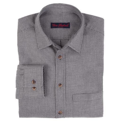 Kasjmier-flanel-­overhemd met vichymotief Luxueuze zeldzaamheid: het winteroverhemd met bijzonder fijn kasjmier.