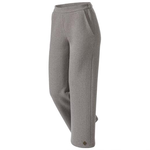 Softwalk-broek voor dames, greige Ideaal als homewear- of outdoorbroek. Made in Austria door walkspecialist Stapf, sinds 1958.