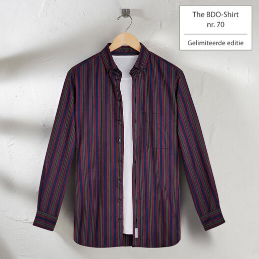 The BDO Shirt, Limited Edition No. 70 Ontdek een goede oude vriend. En vergeet dat een overhemd moet worden gestreken.