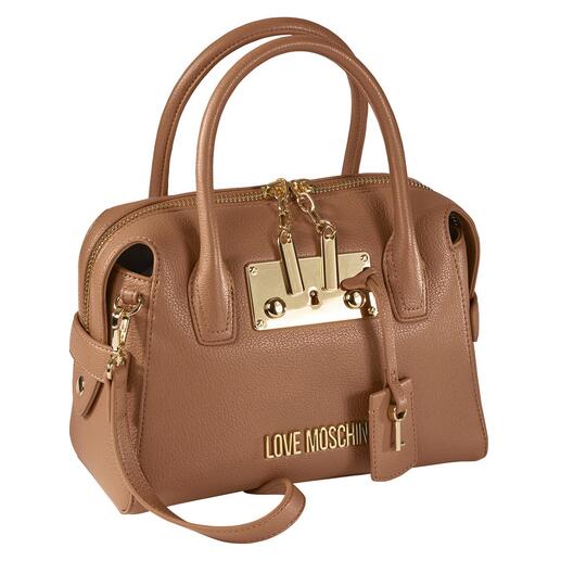 Love Moschino safety bag De veilige designertas: dubbele diefstalbeveiliging en een luxueuze look.