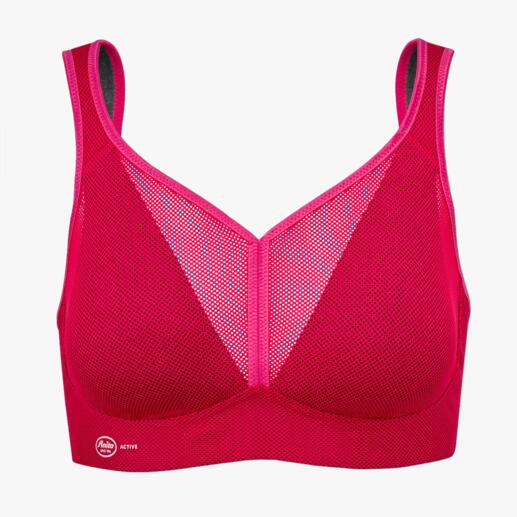 Anita sport-bh ‘air control’ Licht en zacht als een T-shirt-bh. Steunend als een sport-bh met high impact.