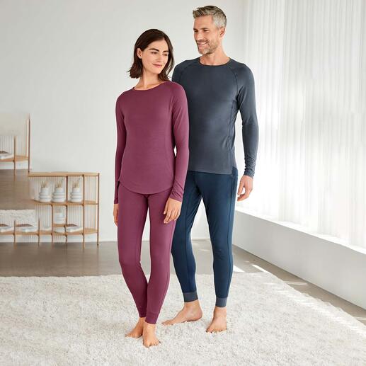 Dagsmejan pyjamashirt, legging of broek Uw perfecte nachtmode: zacht als katoen, zo innovatief als hightech-vezels.