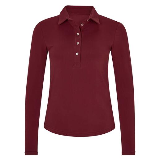 CARUBINA Collection poloshirt voor de winter De perfecte mix tussen een elegante blouse, comfortabel shirt en warme trui.