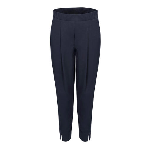 St.Ann Pull-on zomerjerseybroek in donkerblauw met elastische tailleband.