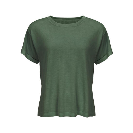 Groen Junghans zijden crêpe shirt als enkel item.