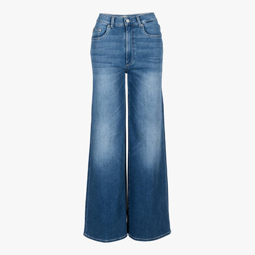 DL1961 comfortabele jersey jeans Nieuwe generatie denim: gebreid in plaats van geweven, hierdoor bijzonder comfortabel en heerlijk zacht.