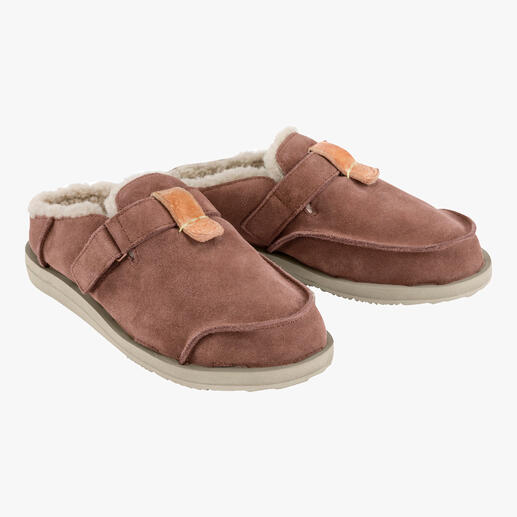 Satorisan soft-clogs Moderne, rustieke velours-clogs: minimalistisch ontwerp. Fluffy-zacht gevoel tijdens het dragen.