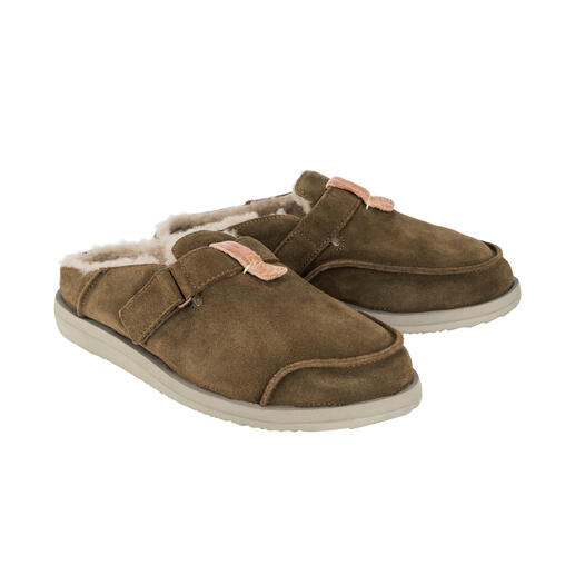 Bruine Satorisan Soft-Clogs voor heren, maat 41, met zachte voering.