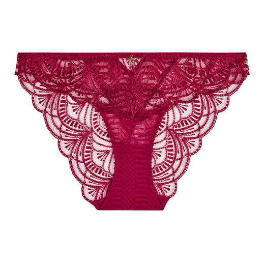 Aubade dessous vibes, slip in framboos met fijne kant.
