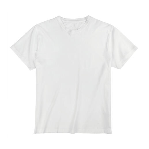 Wit T-shirt op een witte achtergrond.