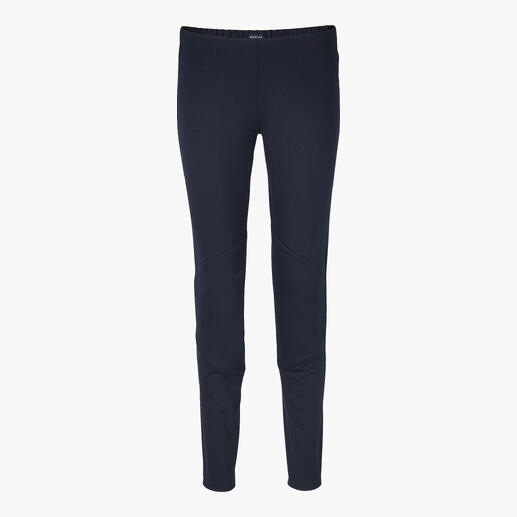Marine blauwe zijslaper broek op een witte achtergrond.