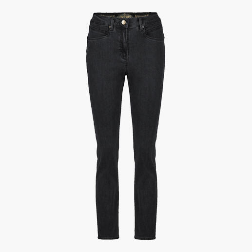 Zwarte Zauberbund-jeans van R. by BRAX, Slim Fit, met zakken aan de voorkant.