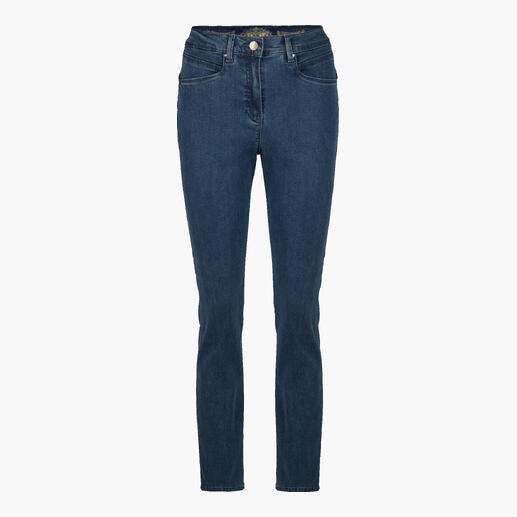 Blauwe Zauberbund-jeans van R. by BRAX, Slim Fit, met zakken aan de voorkant.