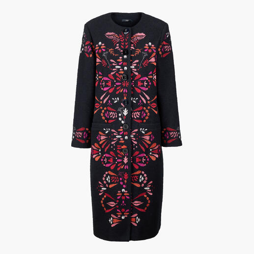 IVKO wollen jas met bloemmotief