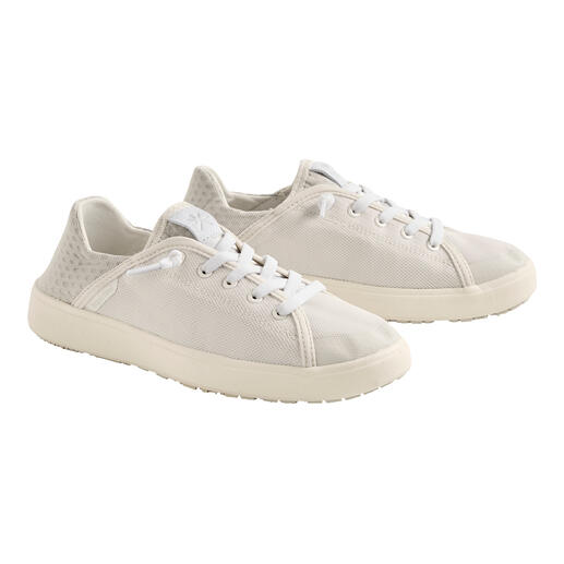 Witte Tropicfeel Sunset sneakers in een lichte zijaanzicht