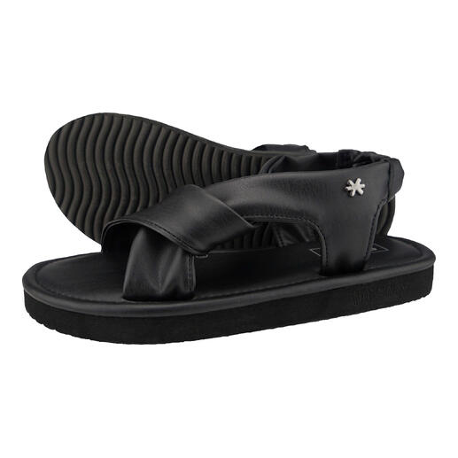 Flip-flop ultralight-sandalen in zwart met flexibele zool