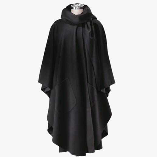 Cape-mantel Comfortabele bescherming tegen de kou. Van de fijnste cashmere-combinatie.