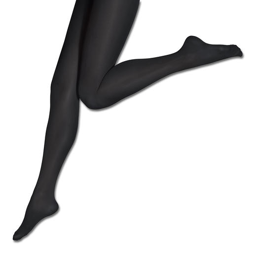 Zwarte panty, been in beweging.