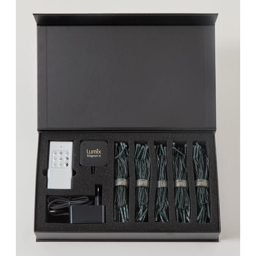 Verpakking van de basisset voor de magnetische lichtsnoer.