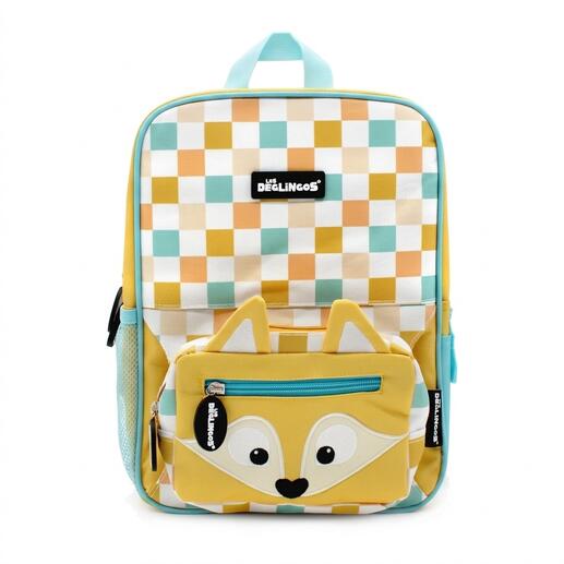 Kleurige 2-in-1 kinderrugzak met heuptas, diervormig ontwerp.