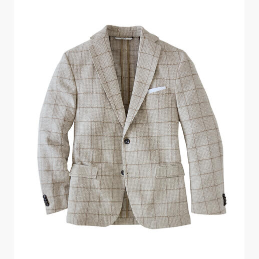 Ruitjesblazer op een witte achtergrond