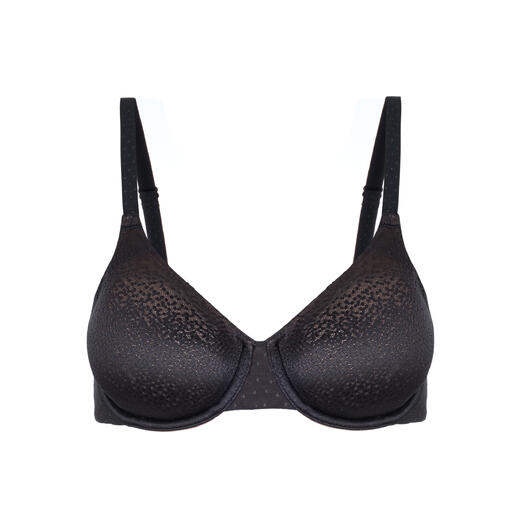 Zwart T-shirt BH met gevoerde cups.