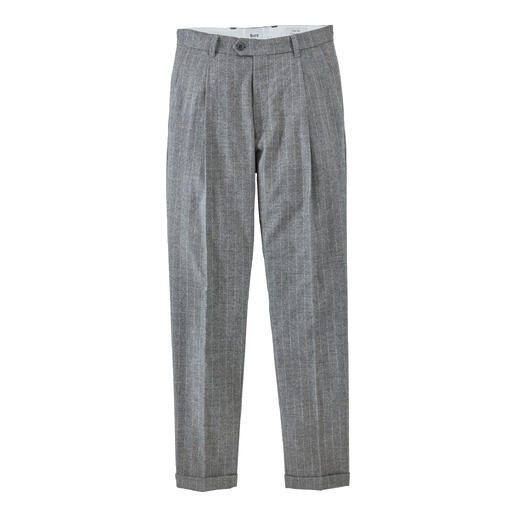 Brax gestreepte broek in marineblauw, maat 25, klassieke pasvorm.